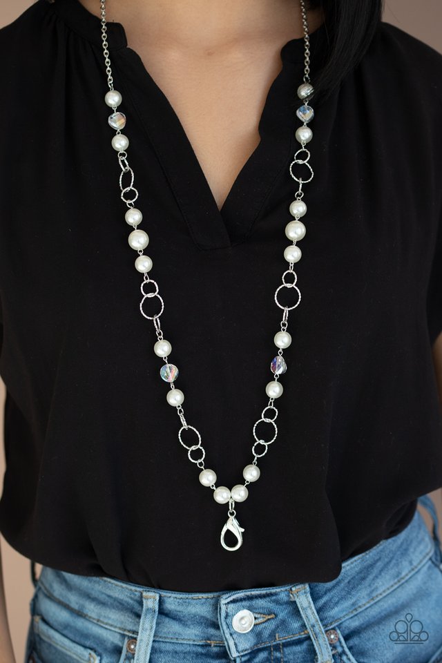 Paparazzi ♥ Prized Pearls - White ♥ Lanyard