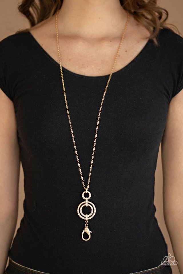 Paparazzi ♥ Bubbly Bauble - Gold ♥ Lanyard