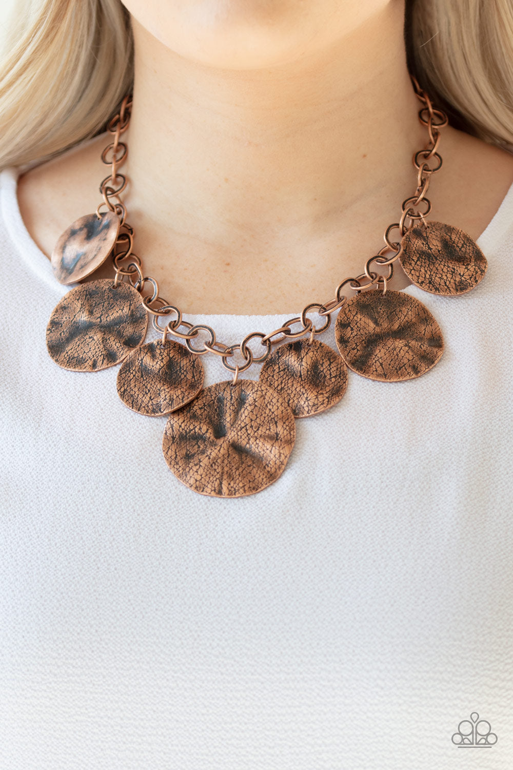 Paparazzi ♥ Barely Scratched The Surface - Copper ♥  Necklace