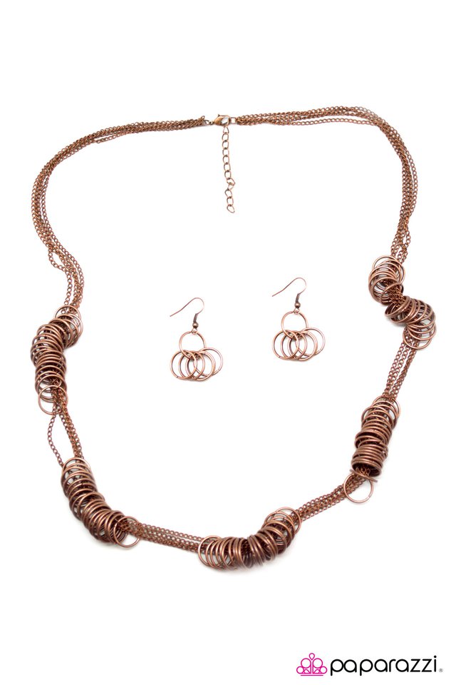 Paparazzi ♥ This Has A Nice Ring To It - Copper ♥ Necklace