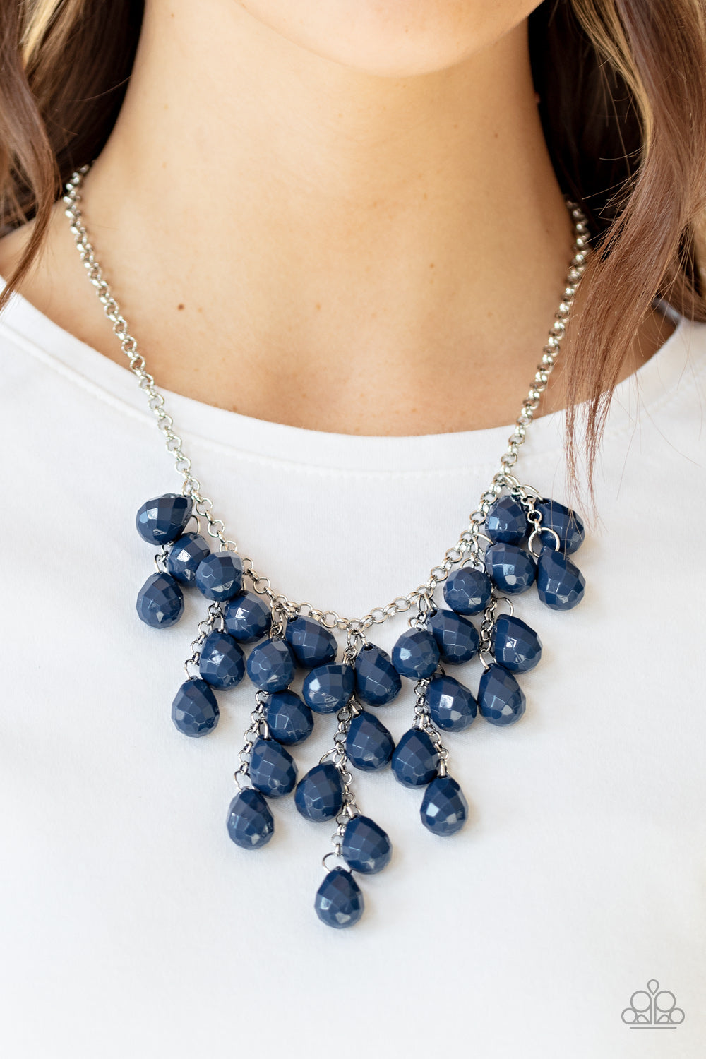 Paparazzi ♥ Serenely Scattered - Blue ♥  Necklace