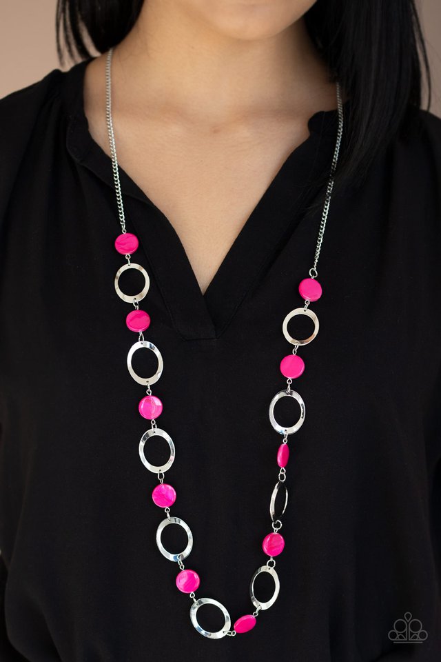 Paparazzi ♥ SHELL Your Soul - Pink ♥ Necklace