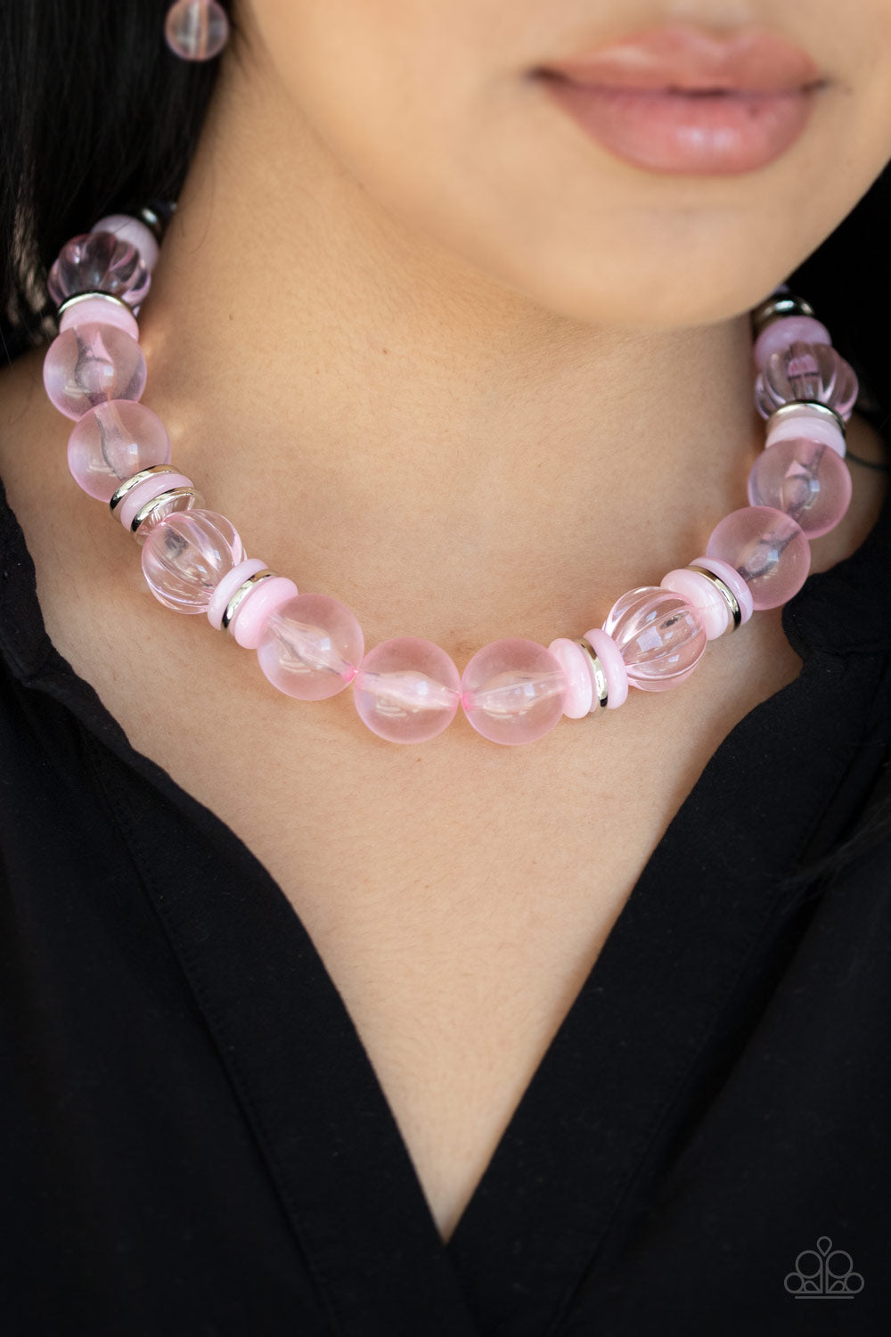 Paparazzi ♥ Bubbly Beauty - Pink ♥  Necklace