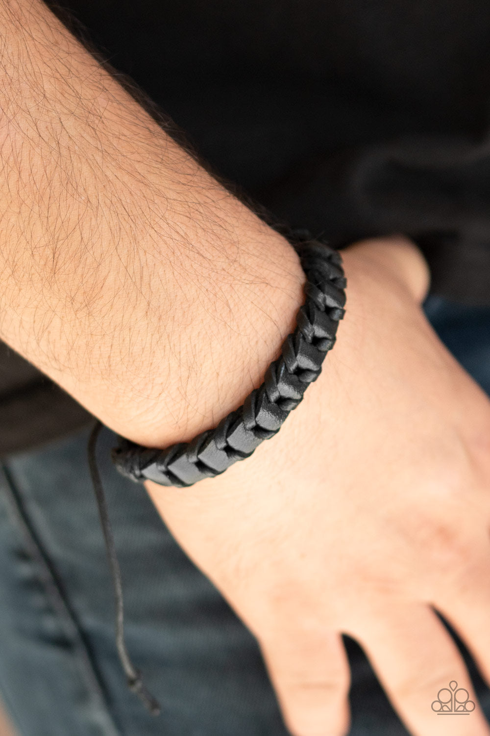 Paparazzi ♥ Grit and Grease - Black ♥  Bracelet