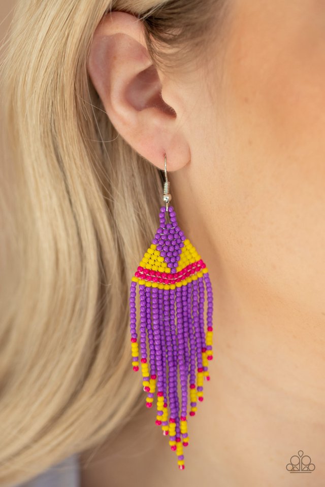 Paparazzi ♥ BEADazzle Me - Purple ♥ Earrings