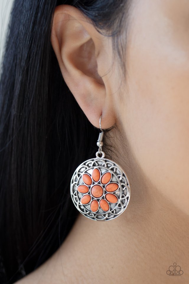 Paparazzi ♥ Mesa Oasis - Orange ♥ Earrings