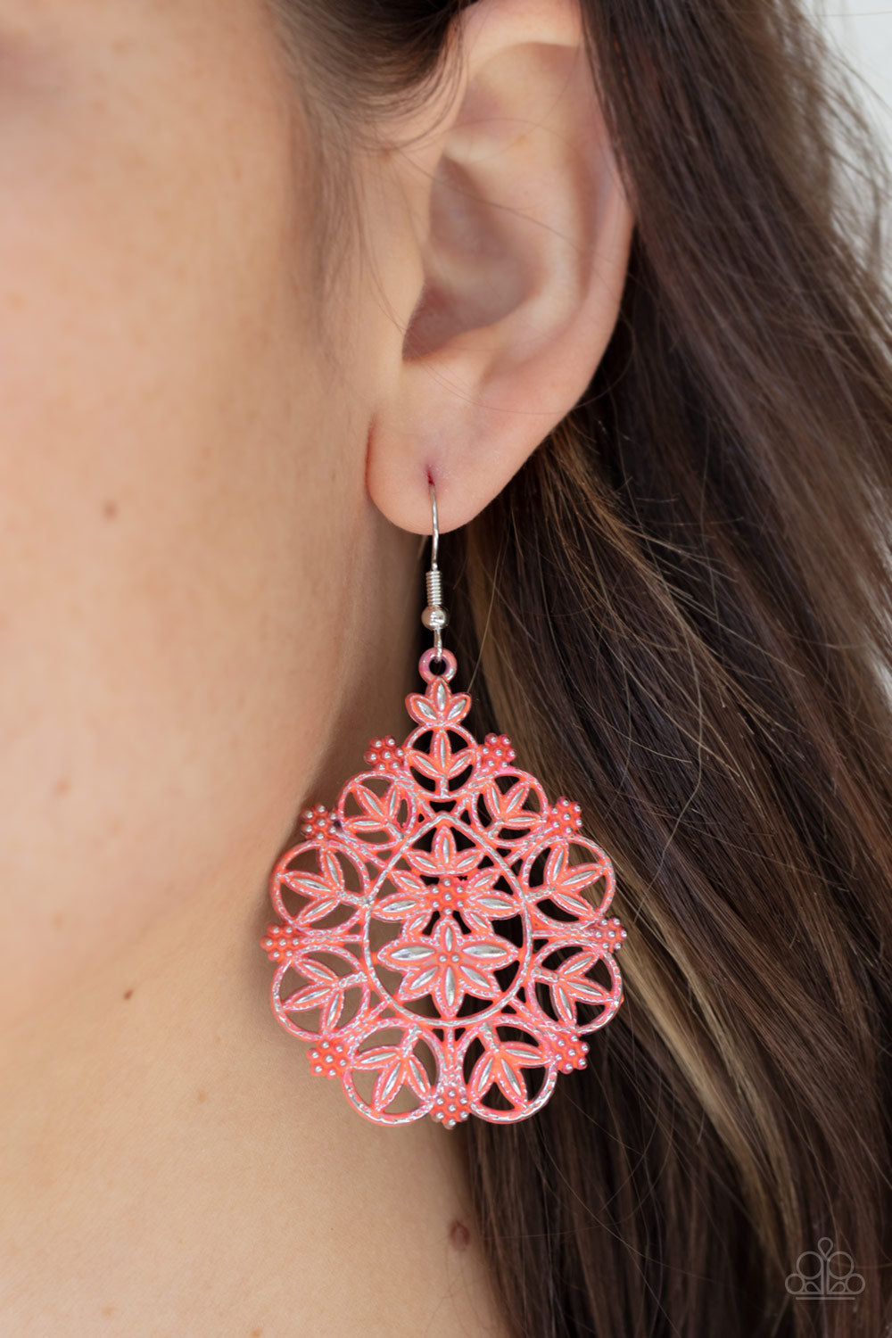 Paparazzi ♥ Floral Affair - Orange ♥  Earrings