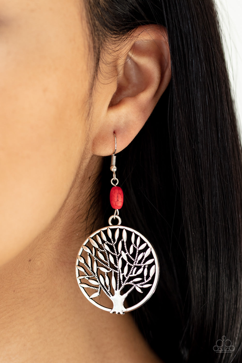 Paparazzi ♥ Bountiful Branches - Red ♥  Earrings