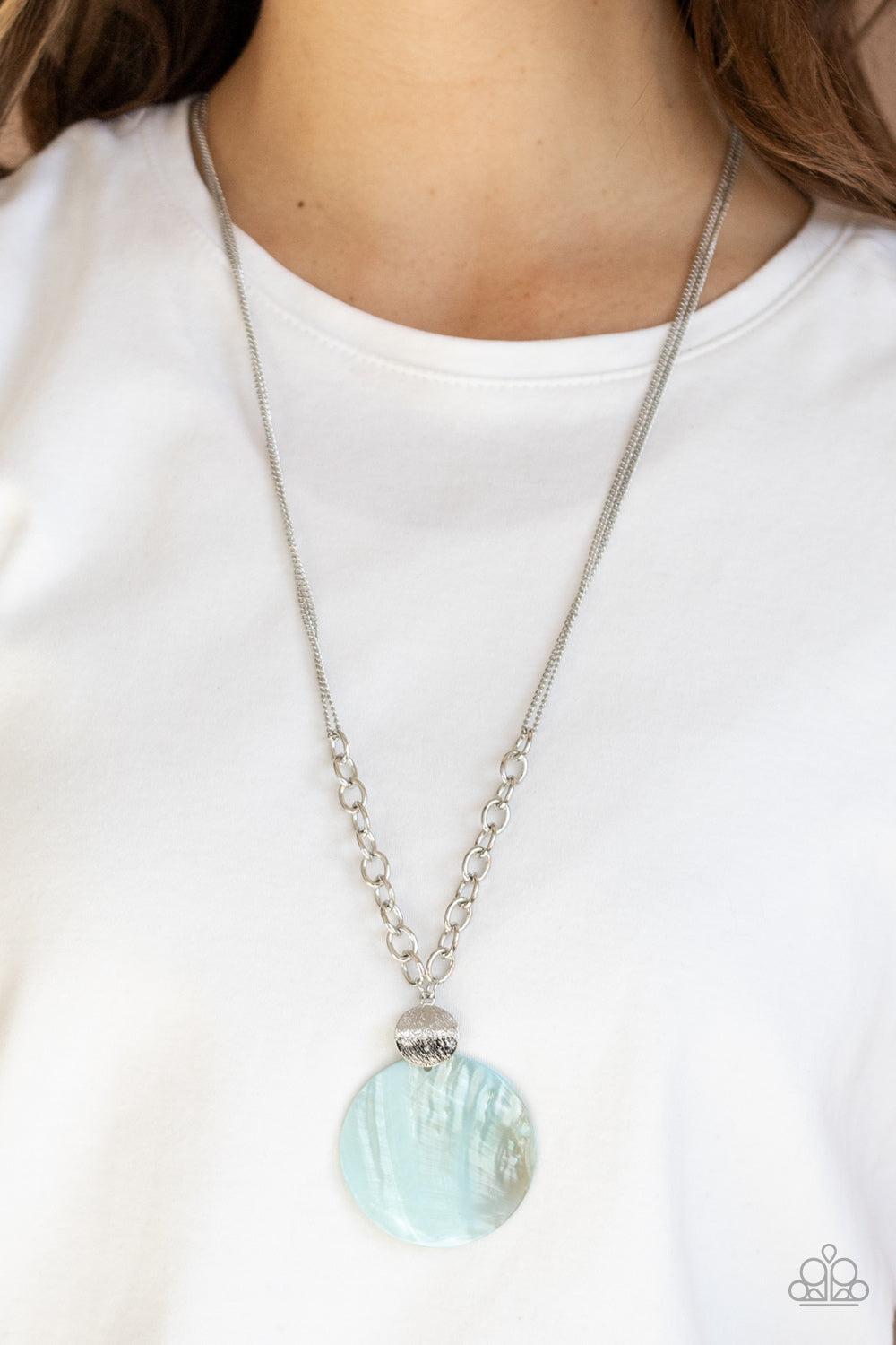 Paparazzi ♥ A Top-SHELLer - Blue ♥  Necklace