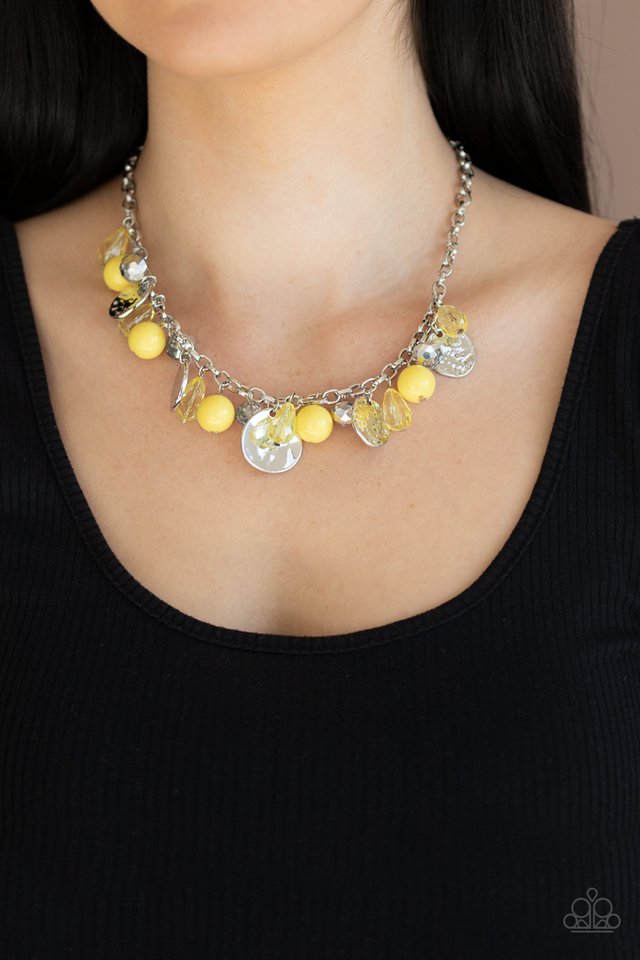 Paparazzi ♥ Prismatic Sheen - Yellow ♥ Necklace