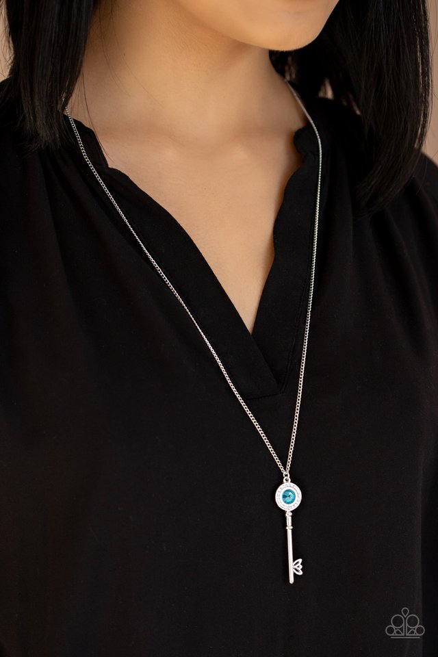 Paparazzi ♥ Secret Shimmer - Blue ♥ Necklace