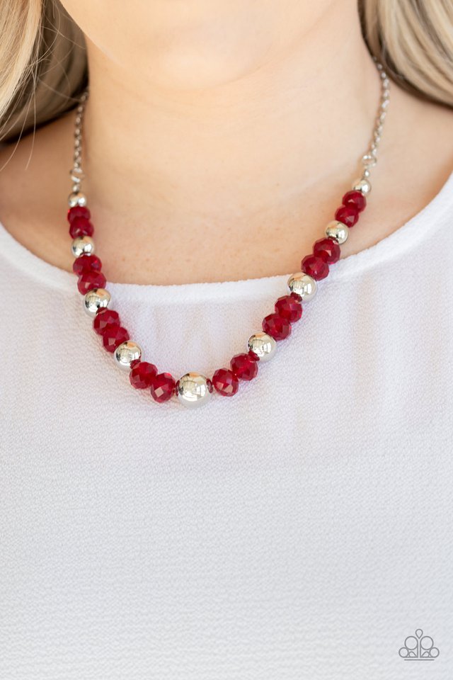 Paparazzi ♥ Jewel Jam - Red ♥ Necklace