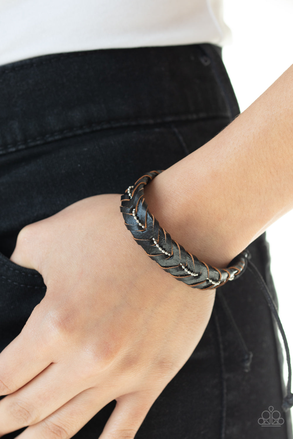 Paparazzi ♥ Rugged Rancher - Black ♥  Bracelet
