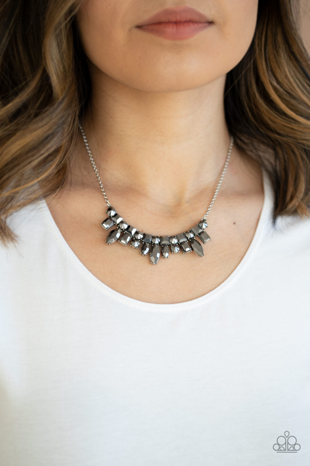 Paparazzi ♥ Wish Upon a ROCK STAR - Silver ♥  Necklace