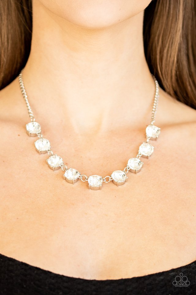Paparazzi ♥ Iridescent Icing - White ♥ Necklace