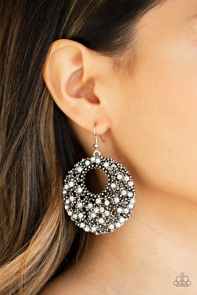 Paparazzi ♥ Starry Showcase - White ♥ Earrings