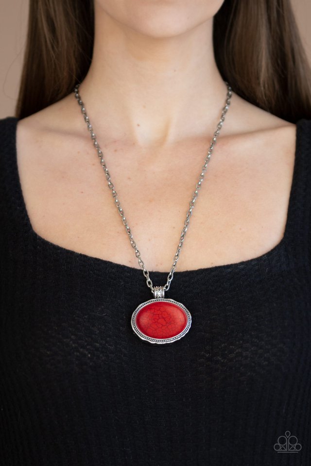 Paparazzi ♥ Sedimentary Colors - Red ♥ Necklace