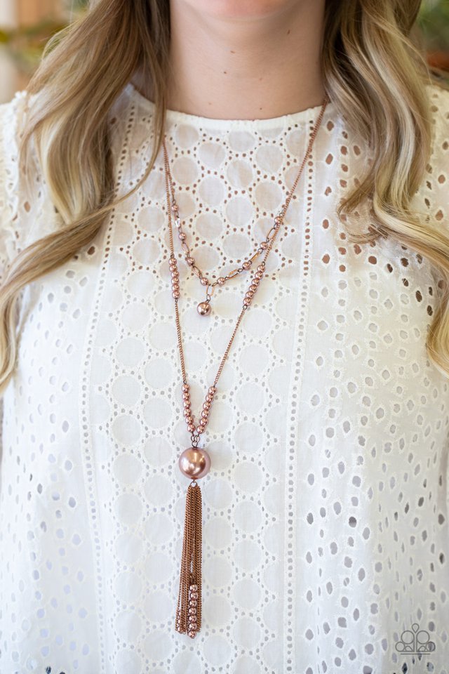 Paparazzi ♥ Abstract Elegance - Copper ♥ Necklace