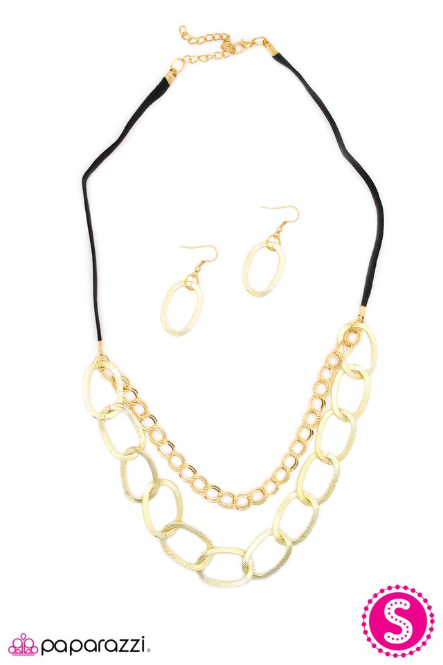 Paparazzi ♥ It All Adds Up - Gold ♥ Necklace