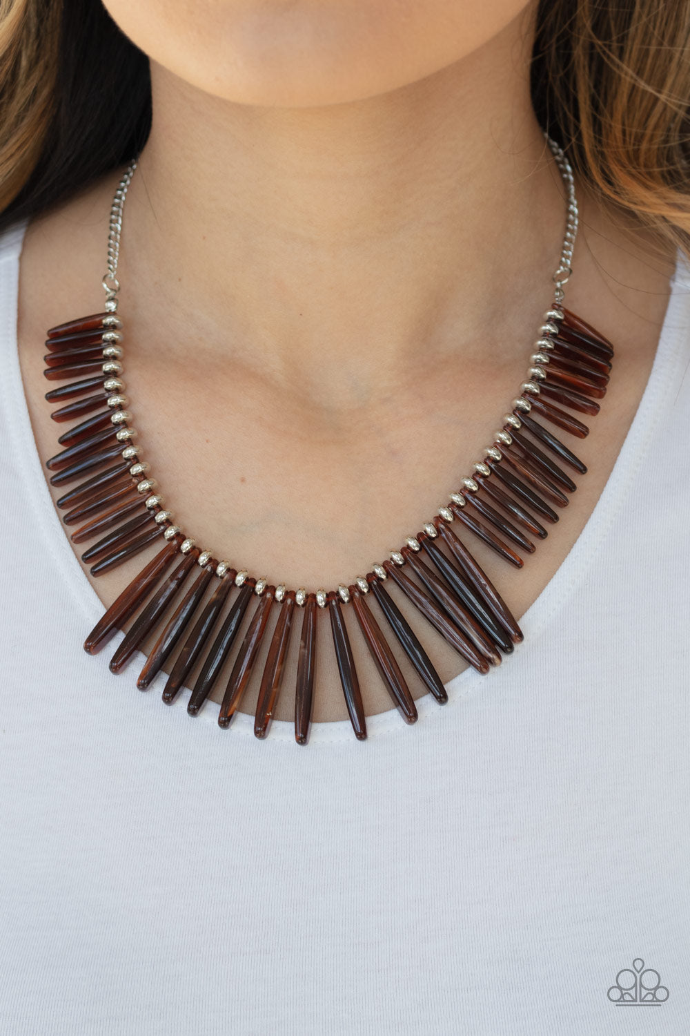 Paparazzi ♥ Out of My Element - Brown ♥  Necklace