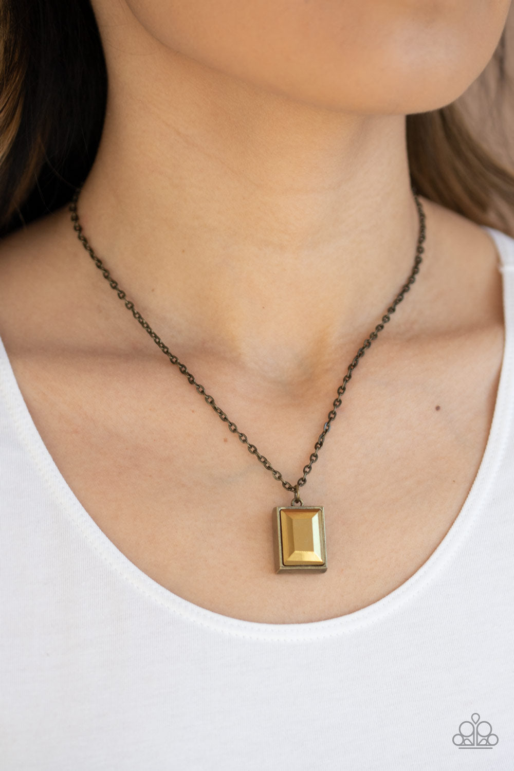 Paparazzi ♥ Pro Edge - Brass ♥  Necklace