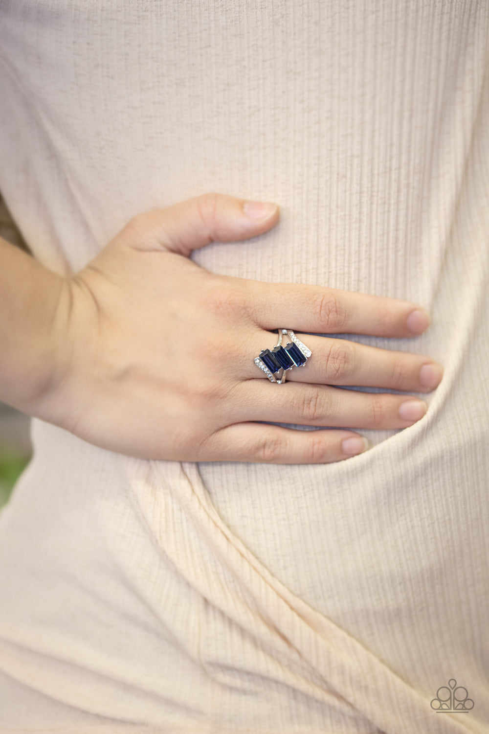 Paparazzi ♥ Triple Razzle - Blue ♥  Ring