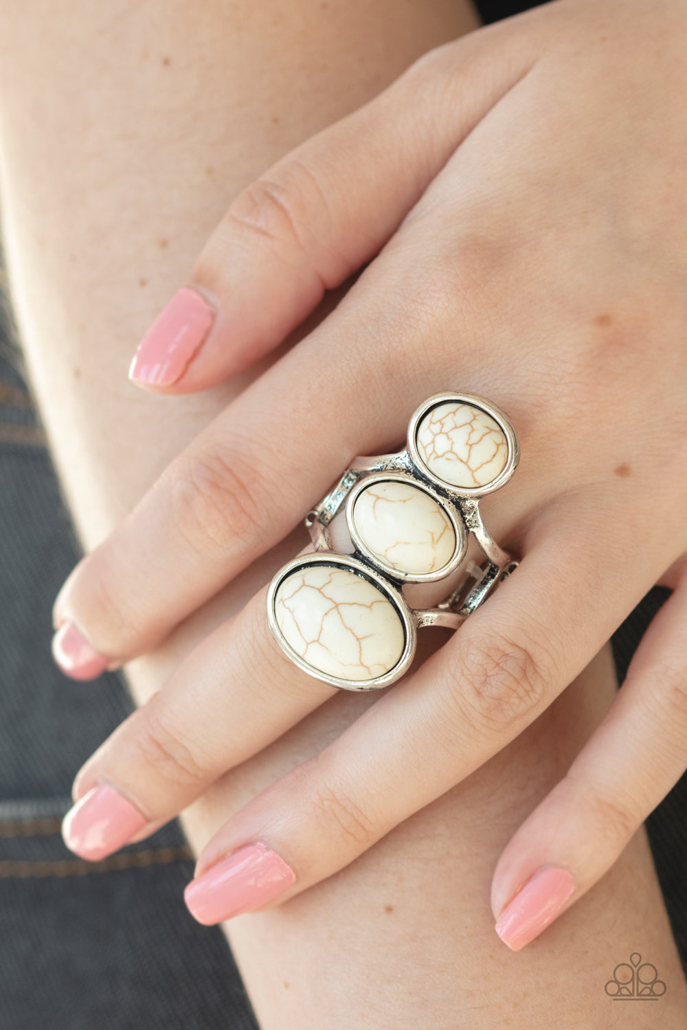 Paparazzi ♥ Rural Revolution - White ♥  Ring