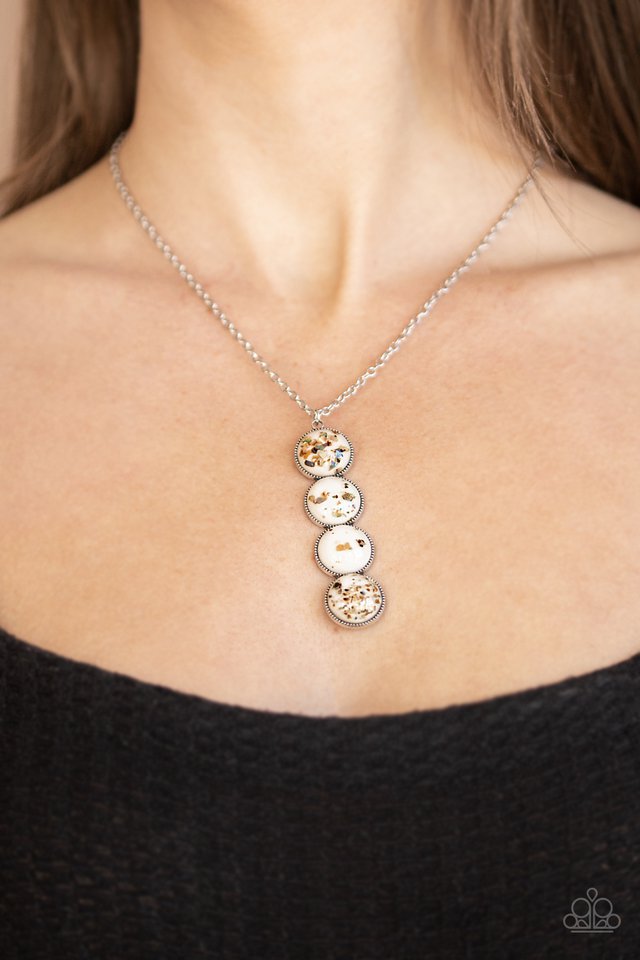 Paparazzi ♥ Confetti and Cocktails - White ♥ Necklace