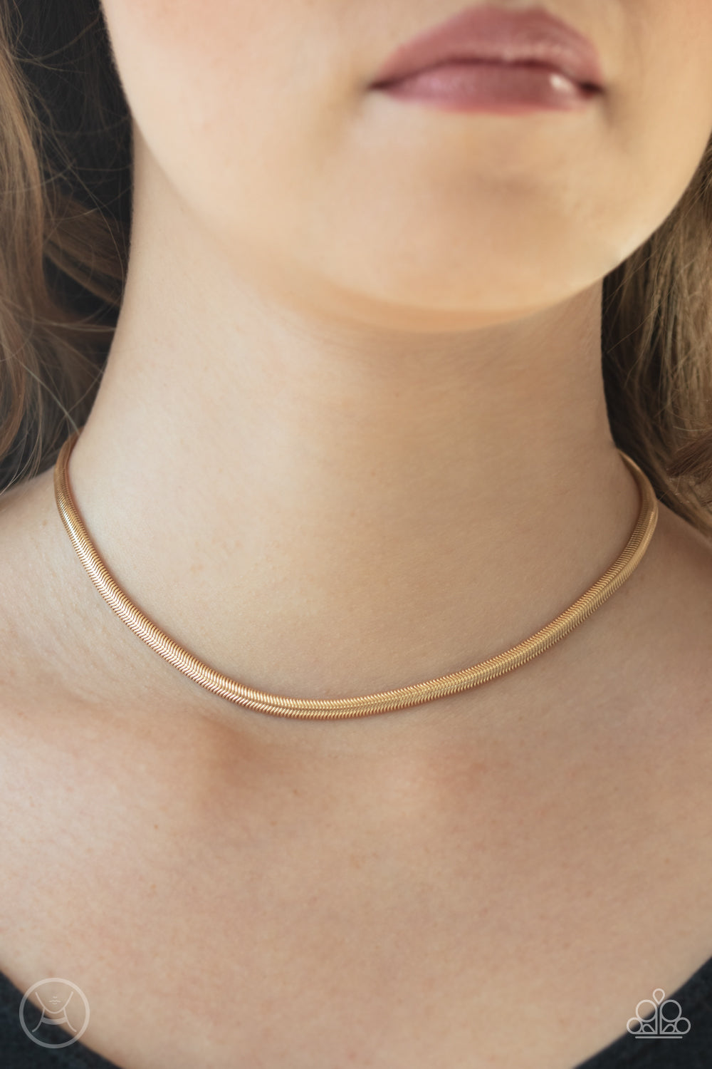 Paparazzi ♥ Flat Out Fierce - Gold ♥  Necklace