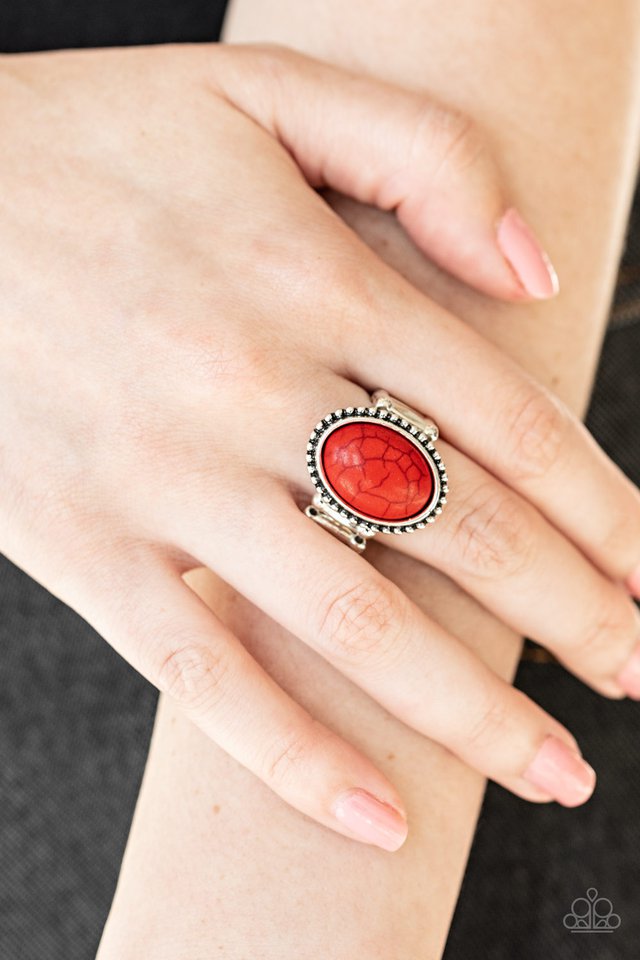 Paparazzi ♥ Bountiful Deserts - Red ♥ Ring