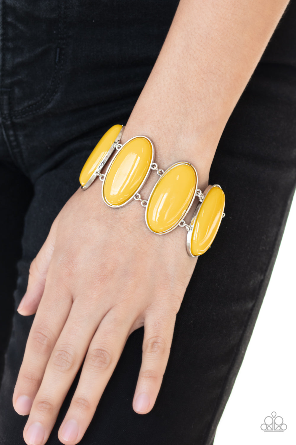 Paparazzi ♥ Power Pop - Yellow ♥  Bracelet