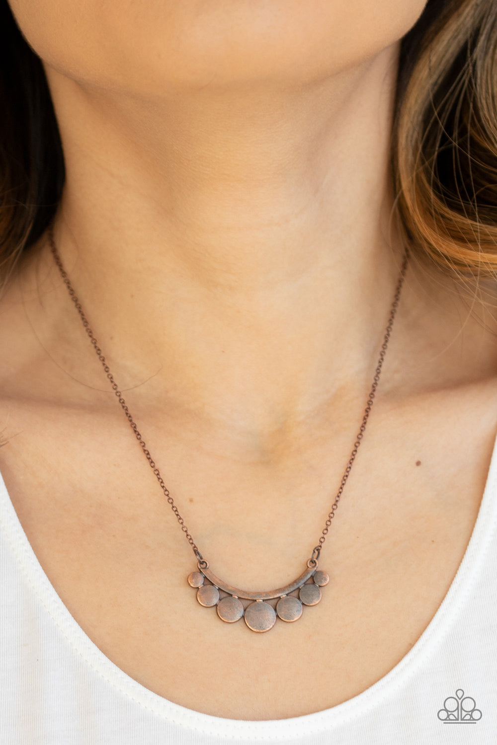 Paparazzi ♥ Melodic Metallics - Copper ♥  Necklace