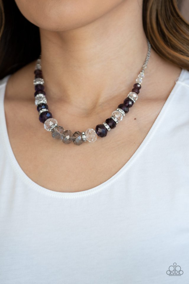 Paparazzi ♥ Distracted by Dazzle - Purple ♥ Necklace