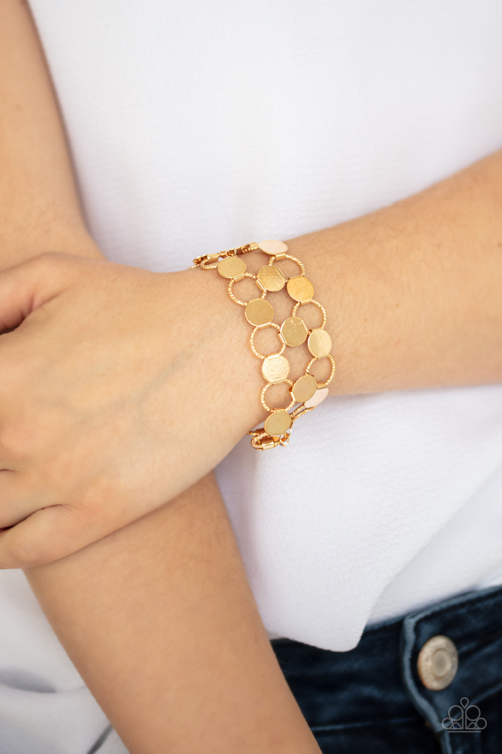 Paparazzi ♥ Cast a Wider Net - Gold ♥  Bracelet