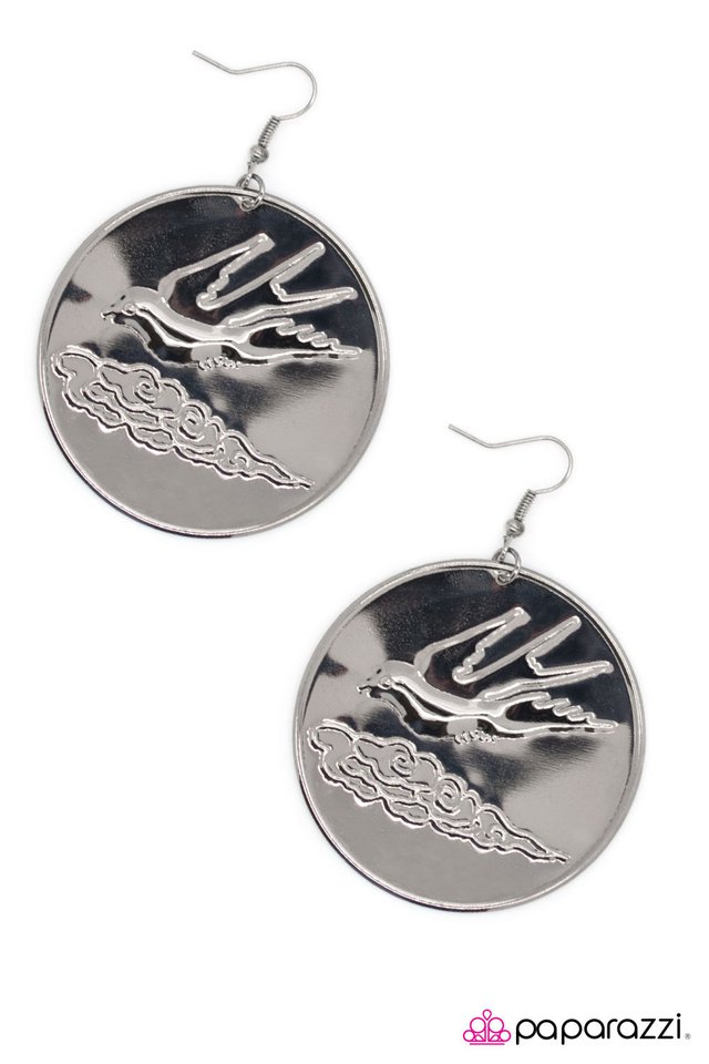 Paparazzi ♥ Free Bird - Black ♥ Earrings