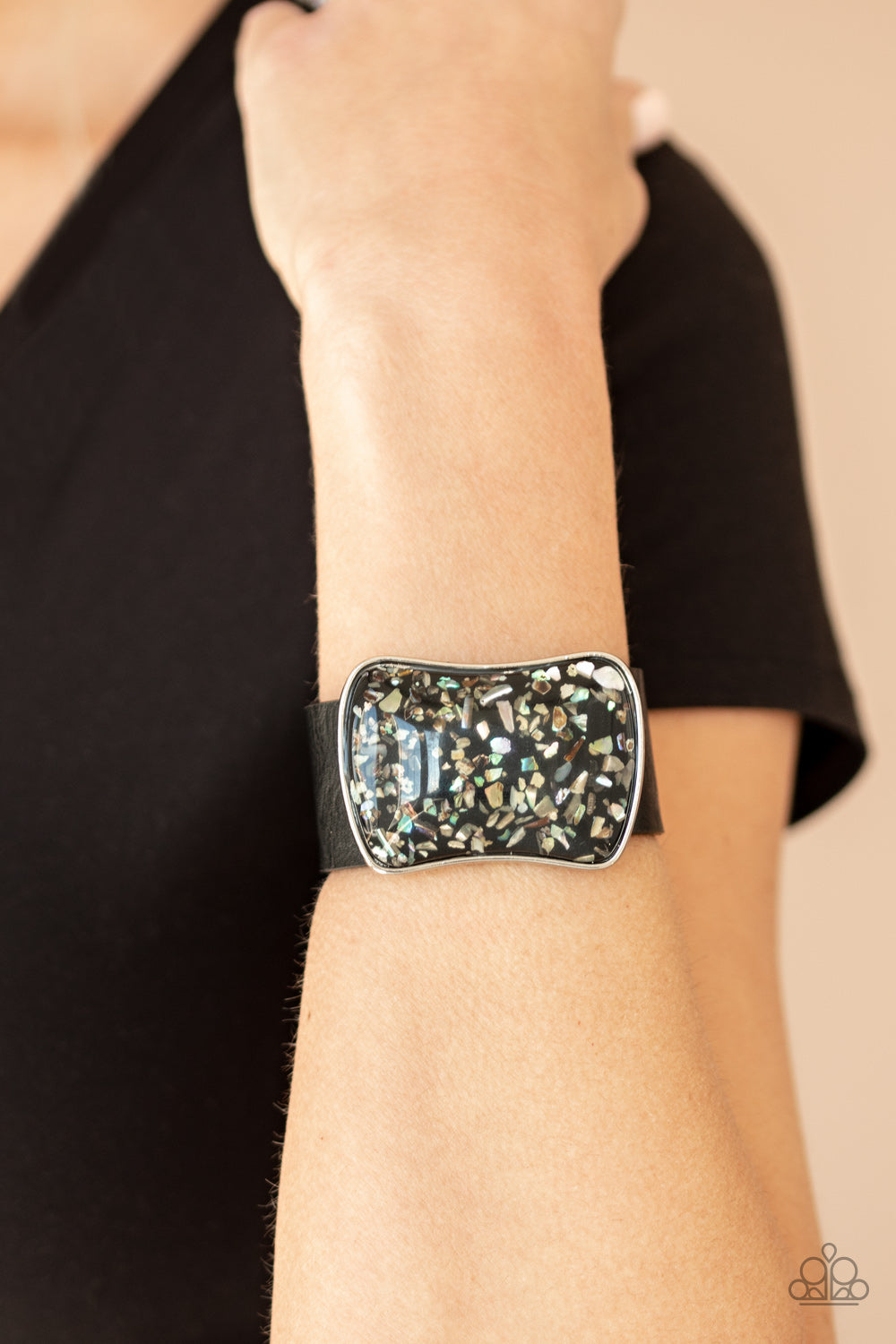 Paparazzi ♥ Twinkle Twinkle Little ROCK STAR - Black ♥  Bracelet