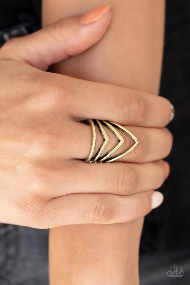 Paparazzi ♥ The Main Point - Brass ♥ Ring