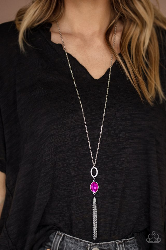 Paparazzi ♥ Unstoppable Glamour - Pink ♥ Necklace