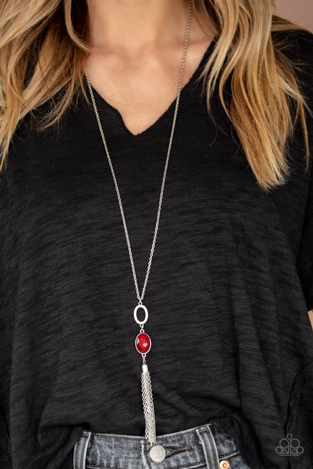 Paparazzi ♥ Unstoppable Glamour - Red ♥ Necklace