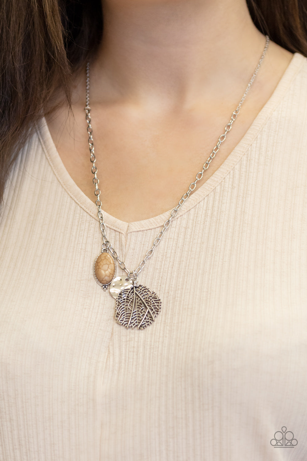 Paparazzi ♥ Free-Spirited Forager - Brown ♥  Necklace
