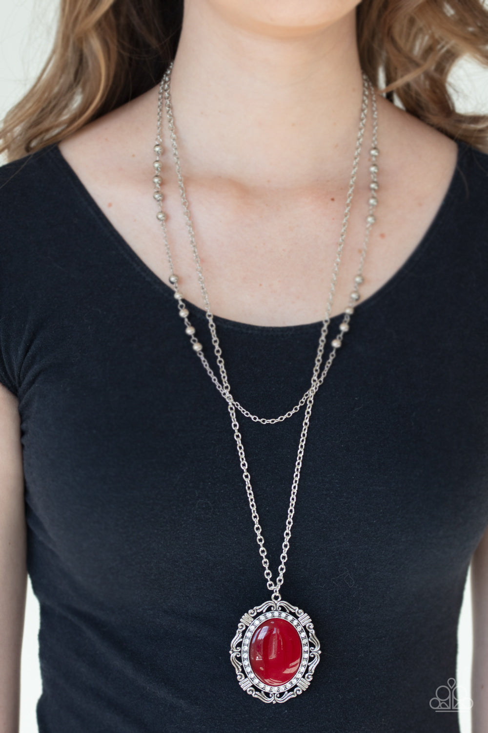 Paparazzi ♥ Endlessly Enchanted - Red ♥  Necklace