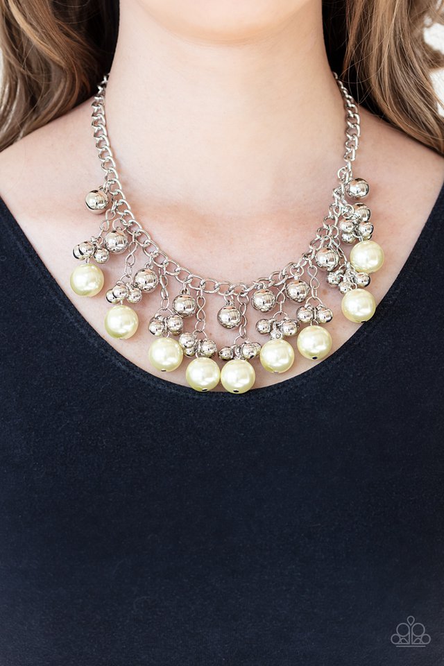 Paparazzi ♥ Pearl Appraisal - Yellow ♥ Necklace