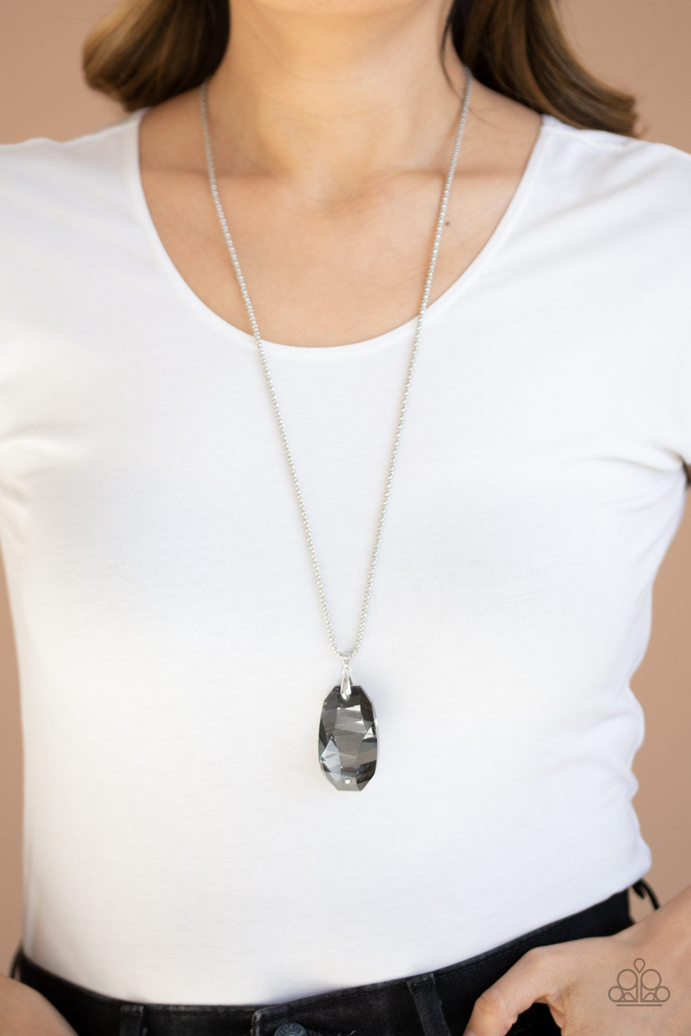 Paparazzi ♥ Gemstone Grandeur - Silver ♥  Necklace