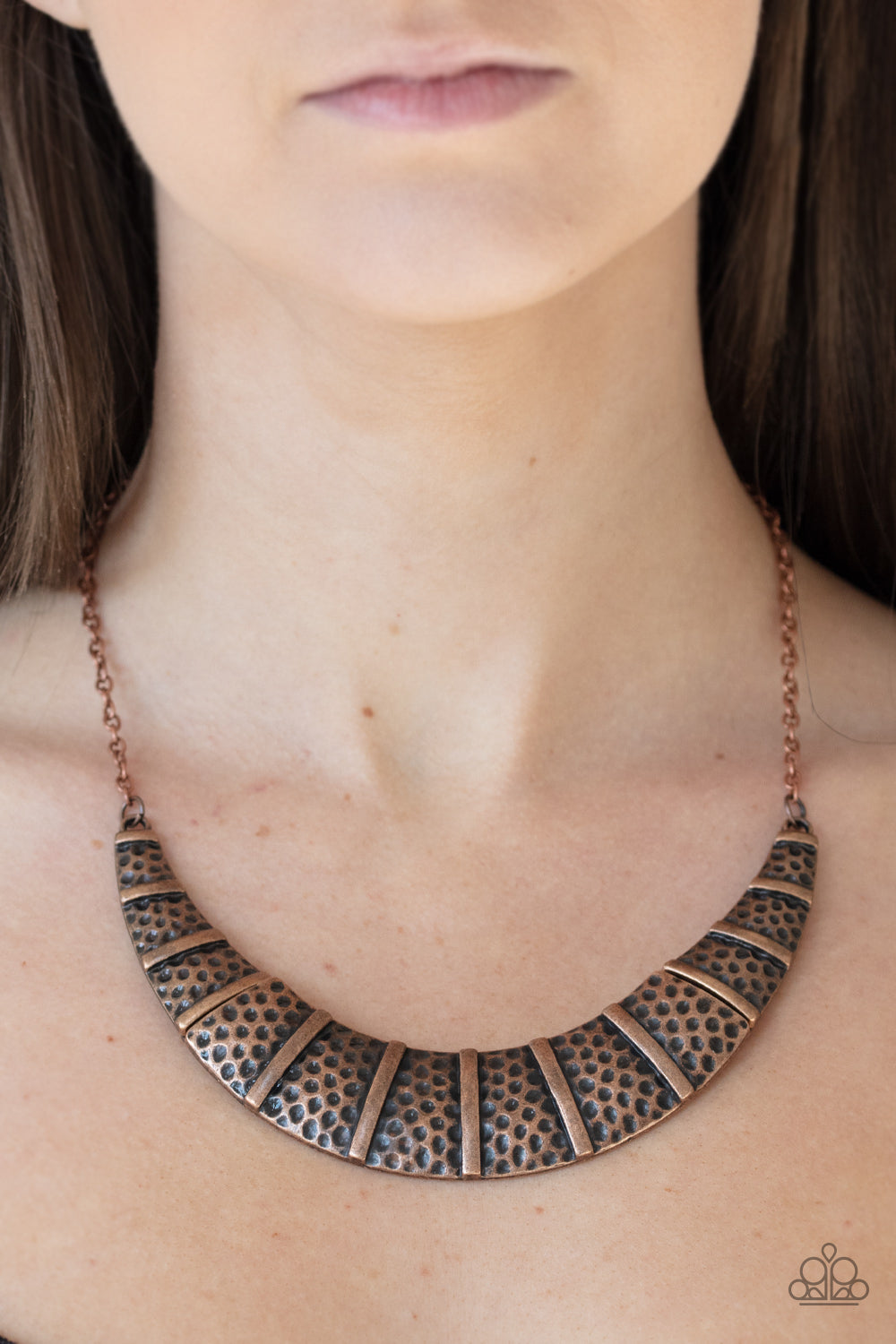 Paparazzi ♥ Metallic Mechanics - Copper ♥  Necklace