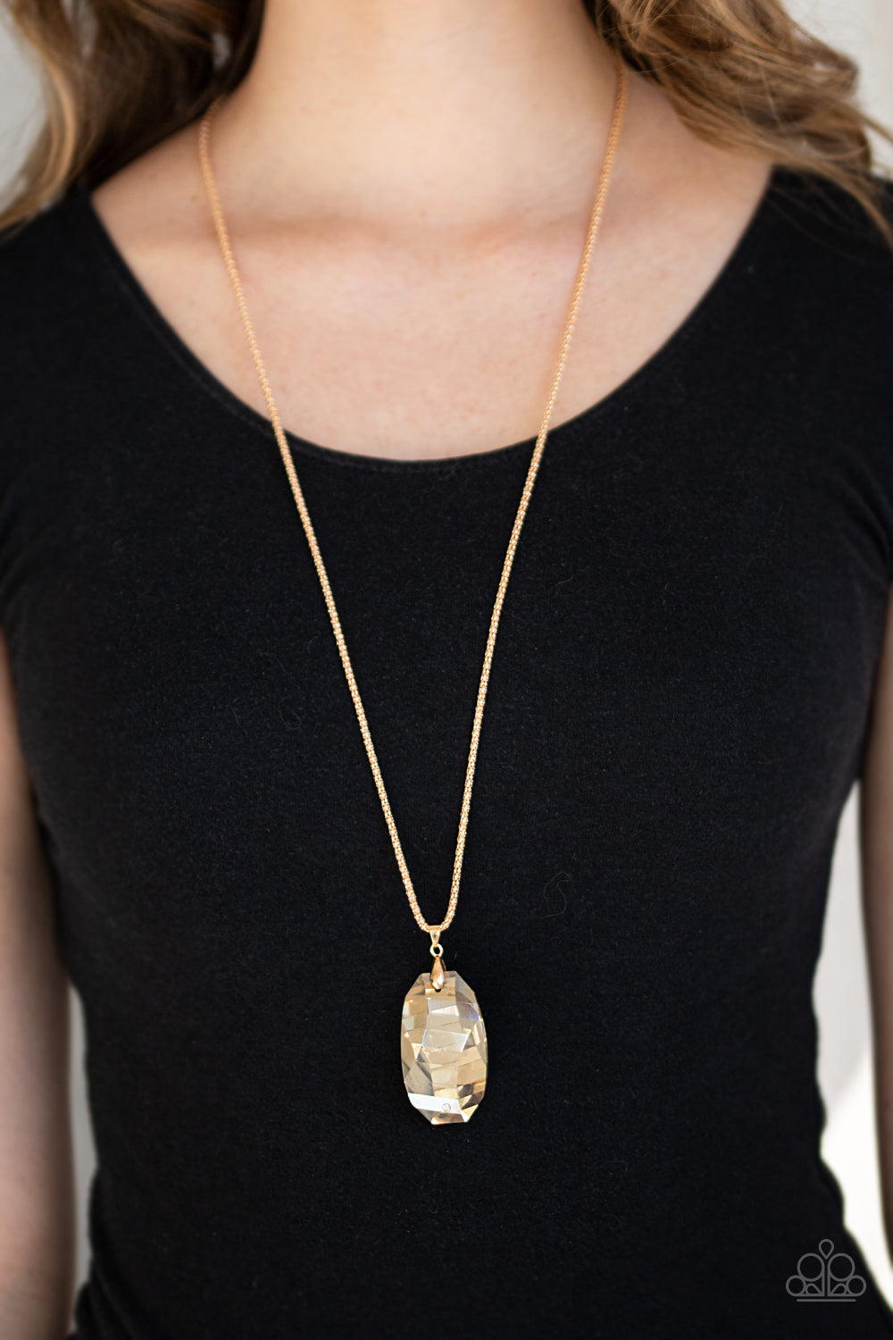 Paparazzi ♥ Gemstone Grandeur - Gold ♥  Necklace