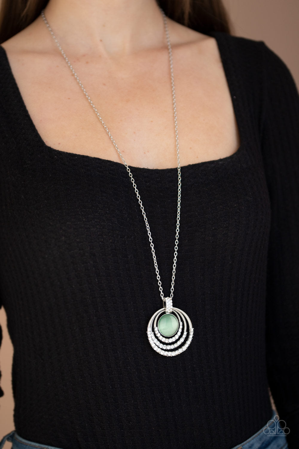 Paparazzi ♥ A Diamond A Day - Green ♥  Necklace