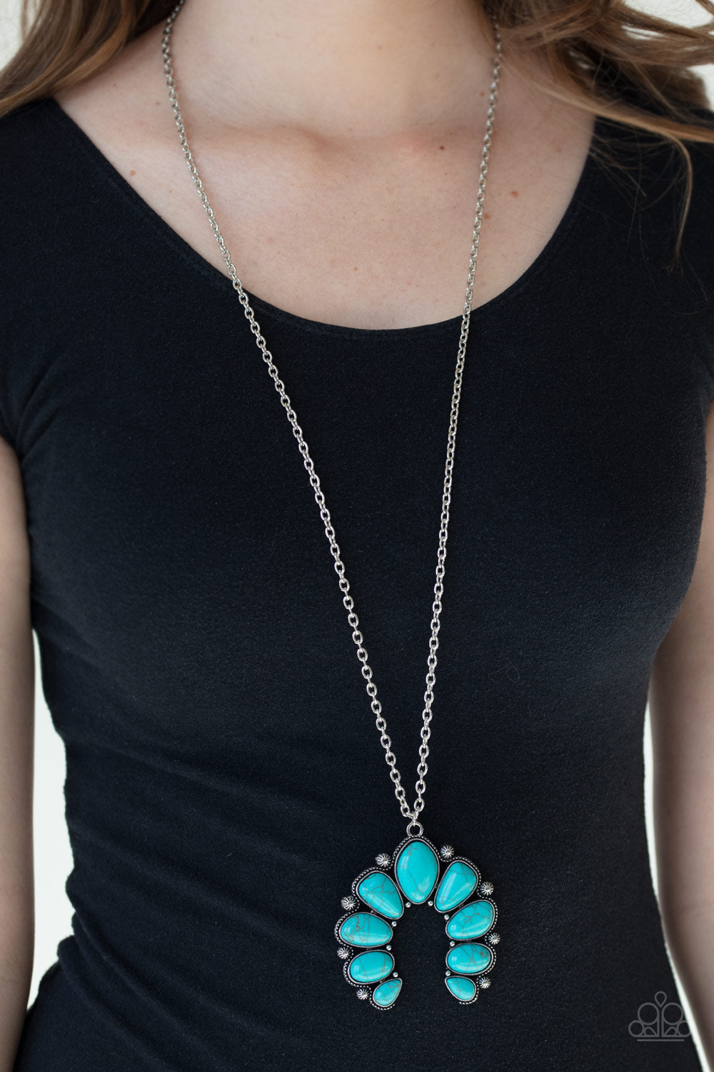 Paparazzi ♥ Stone Monument - Blue ♥  Necklace