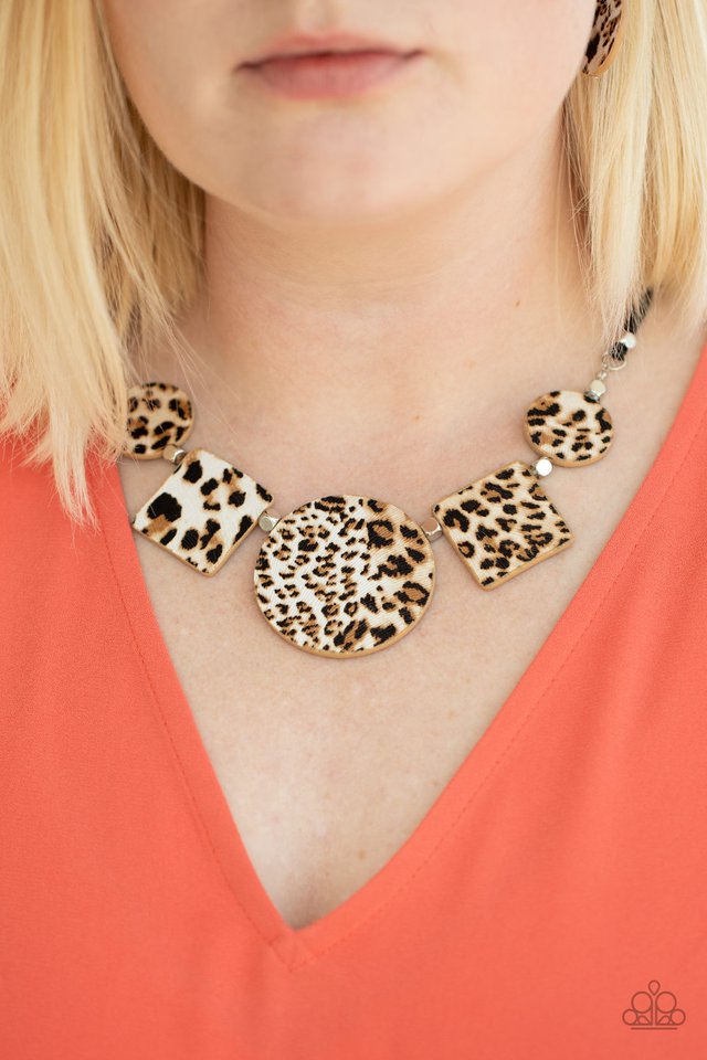 Paparazzi ♥ Here Kitty Kitty - Brown ♥ Necklace