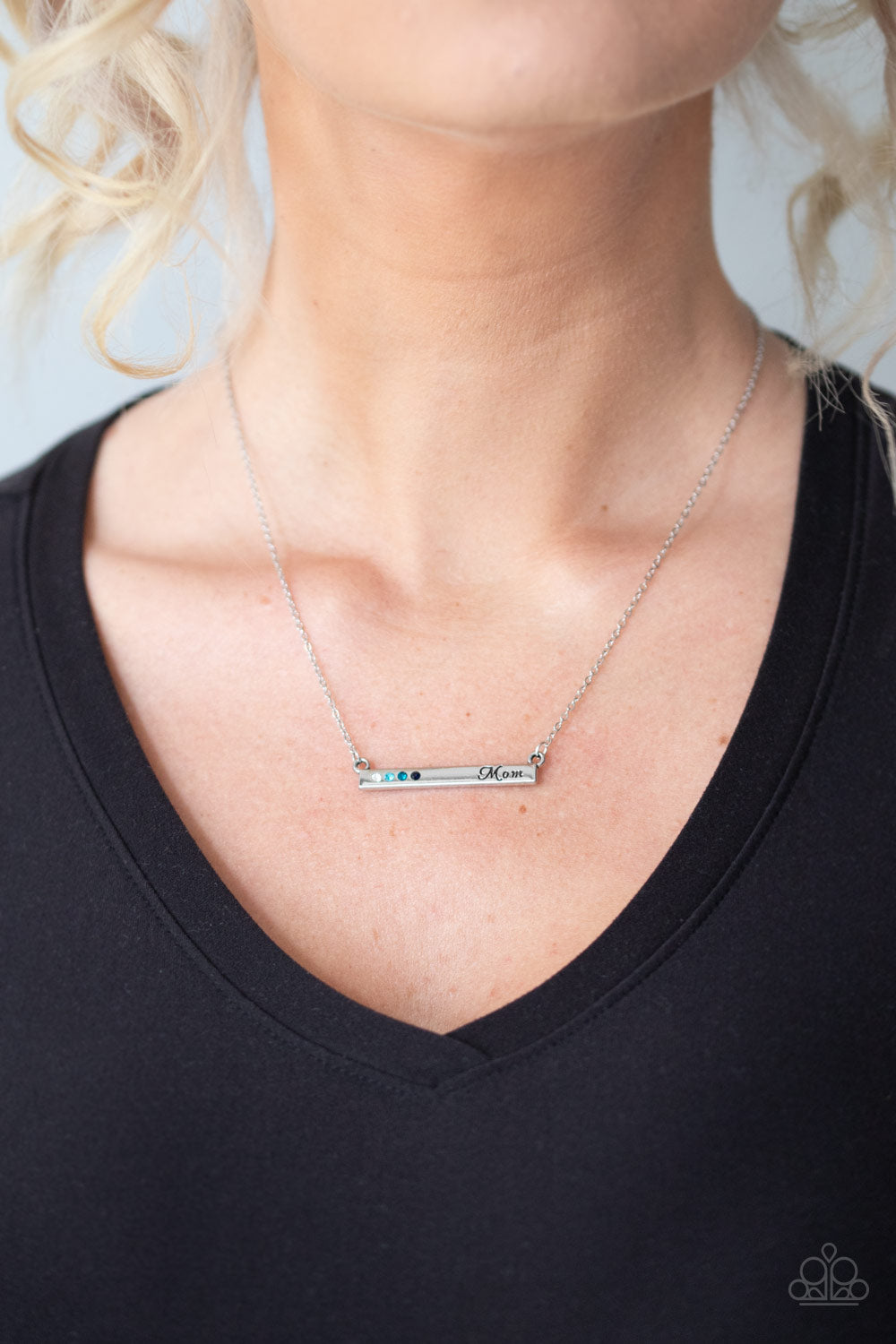 Paparazzi ♥ Moms Do It Better - Blue ♥  Necklace