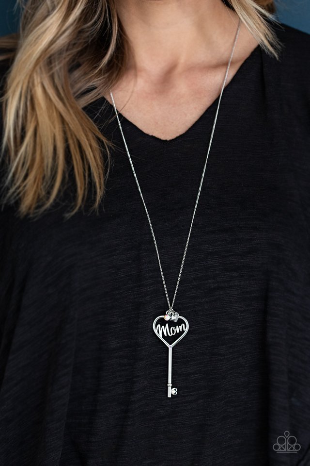 Paparazzi ♥ The Key to Moms Heart - Multi ♥ Necklace